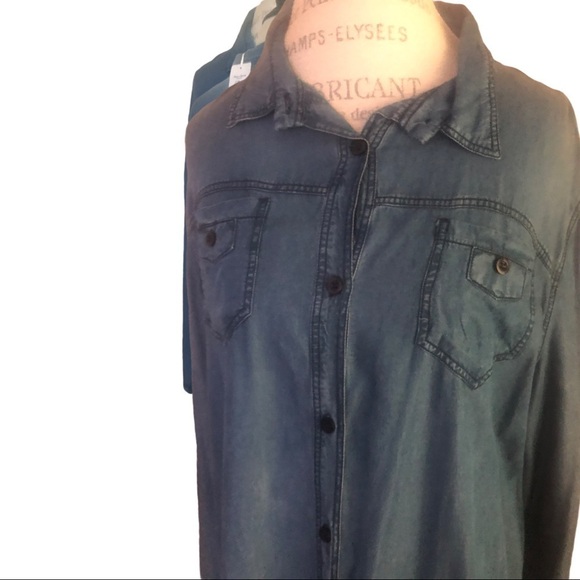 Beautiful Women’s Light Jeans Summer long Dress Size L - Picture 4 of 4